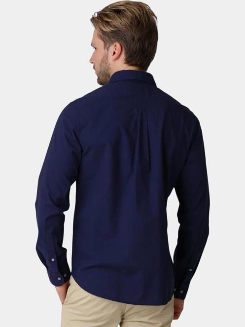 camasa cu maneci lungi pt. barbati Timberland Long Sleeve Poplin Shirt albastru inchis 4