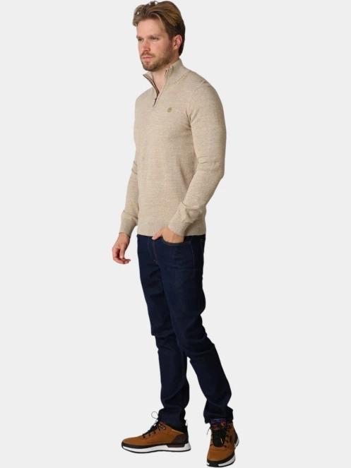 pulover tricotat pt. barbati Timberland Williams River Cotton 1/4 Zip Sweater gri 5