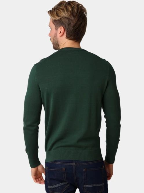 pulover tricotat pt. barbati Timberland Williams River Cotton Crew Neck Sweate verde inchis 4