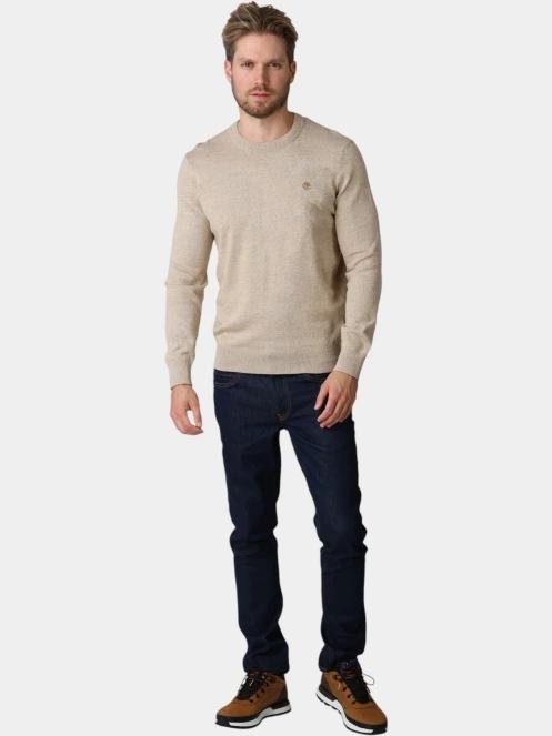 pulover tricotat pt. barbati Timberland Williams River Cotton Crew Neck Sweate gri 5