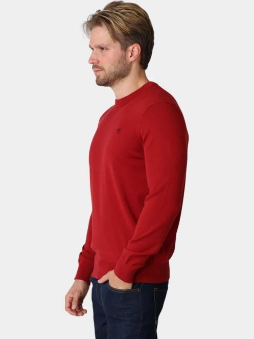 pulover tricotat pt. barbati Timberland Williams River Cotton Crew Neck Sweate bordo 3