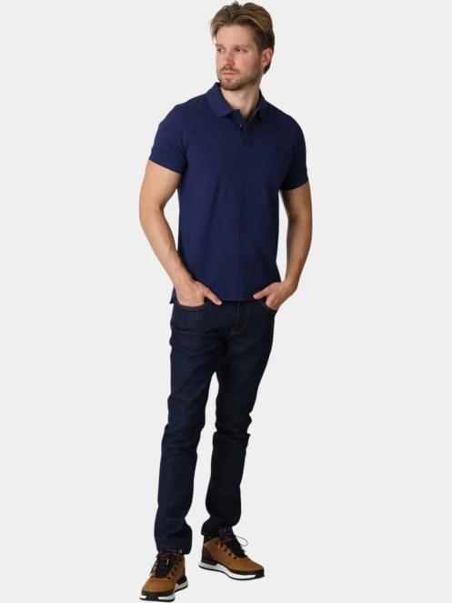 tricou cu guler pt. barbati Timberland Millers River Pique SS Polo albastru inchis 5