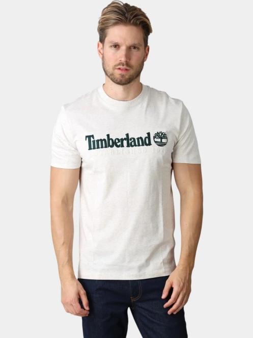 tricou cu maneci scurte pt. barbati Timberland Established 1973 SS Embroidered Tee gri 2