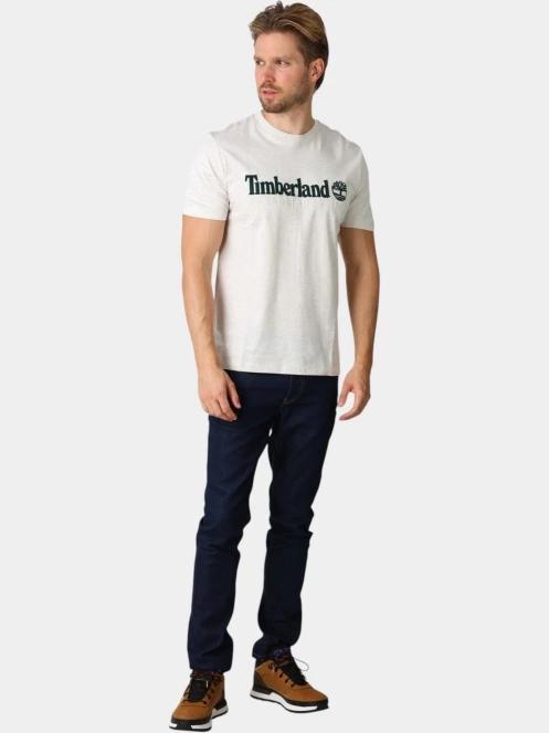 tricou cu maneci scurte pt. barbati Timberland Established 1973 SS Embroidered Tee gri 5