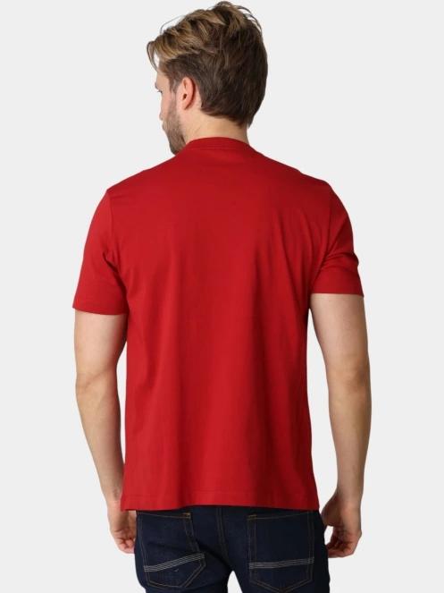 tricou cu maneci scurte pt. barbati Timberland Established 1973 SS Embroidered Tee bordo 4