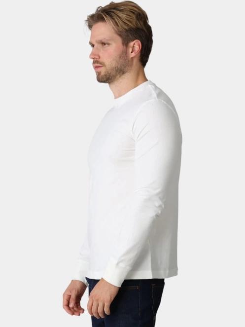 tricou cu maneci lungi pt. barbati Timberland Dunstan River Tree Embroidered LS Tee alb 3