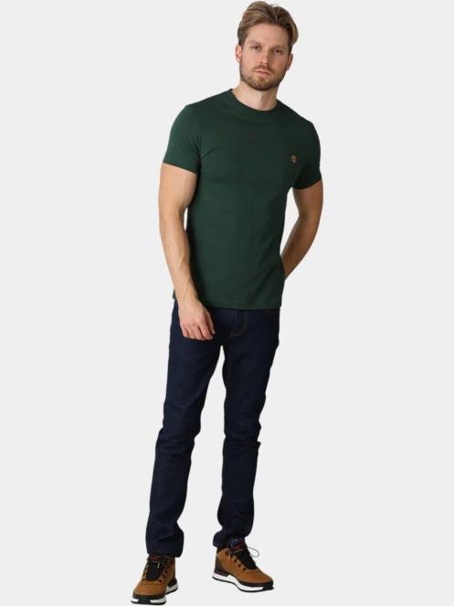 tricou cu maneci scurte pt. barbati Timberland Dunstan River SS Tee (Slim) verde inchis 5