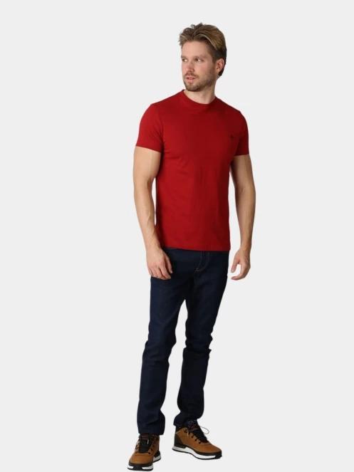 tricou cu maneci scurte pt. barbati Timberland Dunstan River SS Tee (Slim) bordo 5