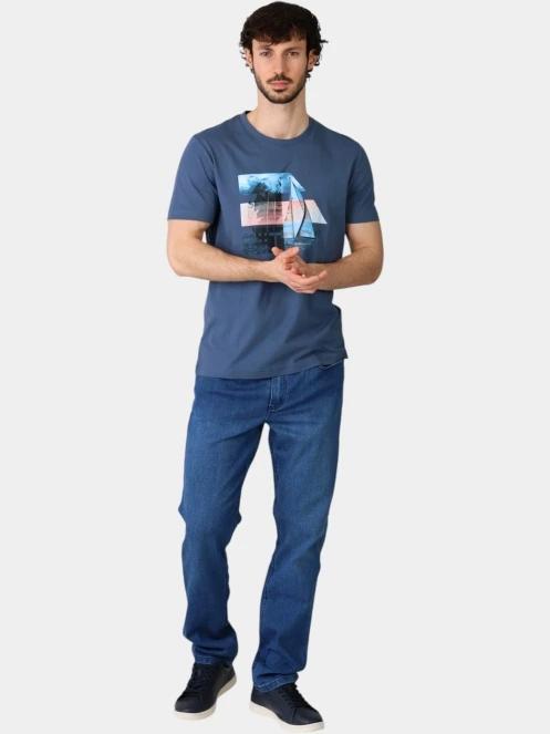 tricou cu maneci scurte pt. barbati TBS Tereltee albastru 5