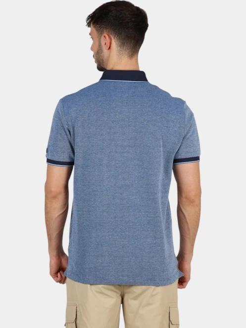tricou cu guler pt. barbati TBS Thuanpol albastru 4