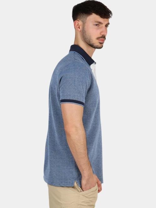 tricou cu guler pt. barbati TBS Thuanpol albastru 5
