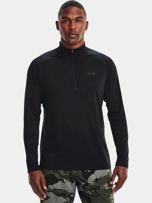 tricou cu maneci lungi, pentru sport pt. barbati Under Armour UA Tech 2.0 1/2 Zip negru 2