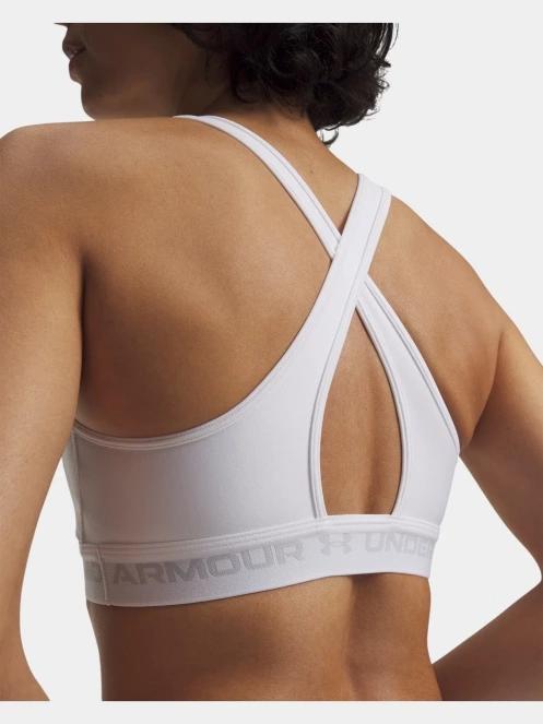 sutien pentru sport pt. femei Under Armour Crossback Mid Bra alb 4