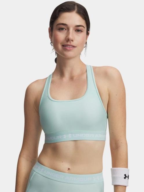 sutien pentru sport pt. femei Under Armour Crossback Mid Bra albastru deschis 2