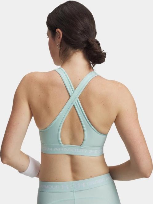 sutien pentru sport pt. femei Under Armour Crossback Mid Bra albastru deschis 3