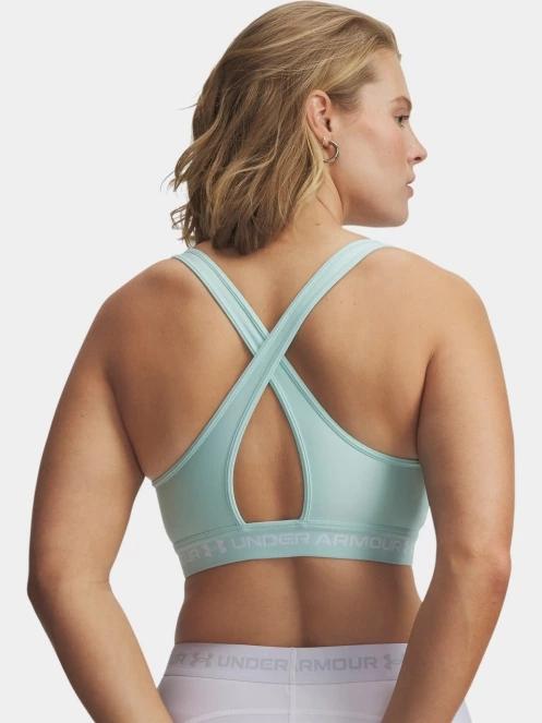 sutien pentru sport pt. femei Under Armour Crossback Mid Bra albastru deschis 6