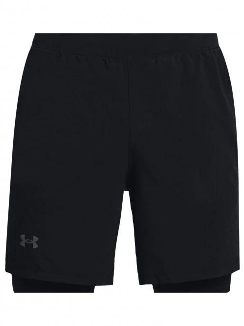 pantaloni de sport pt. barbati Under Armour Ua Launch 7'' 2-In-1 Short negru 6
