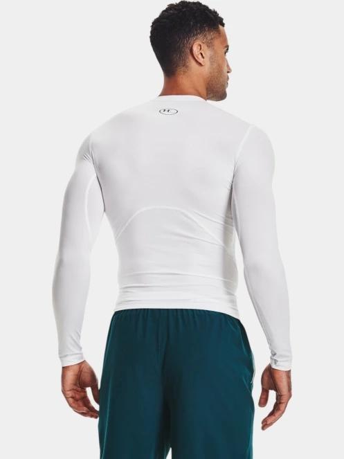 tricou cu maneci lungi, pentru sport pt. barbati Under Armour UA HG Armour Comp LS alb 3