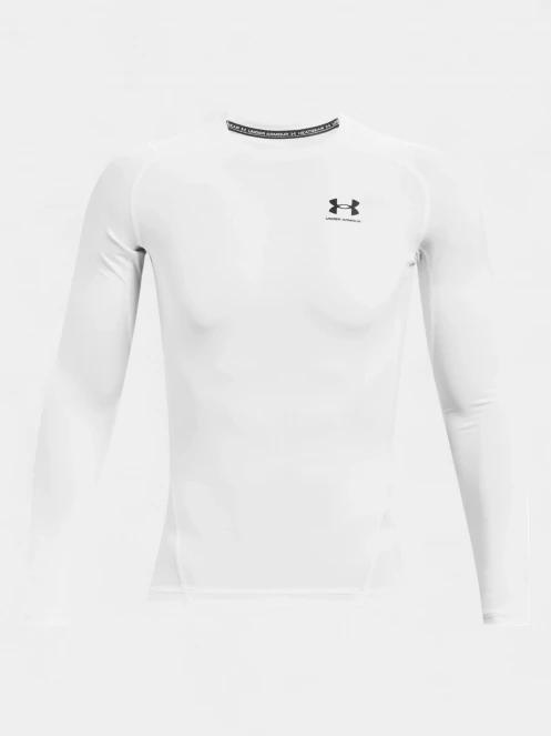 tricou cu maneci lungi, pentru sport pt. barbati Under Armour UA HG Armour Comp LS alb 7