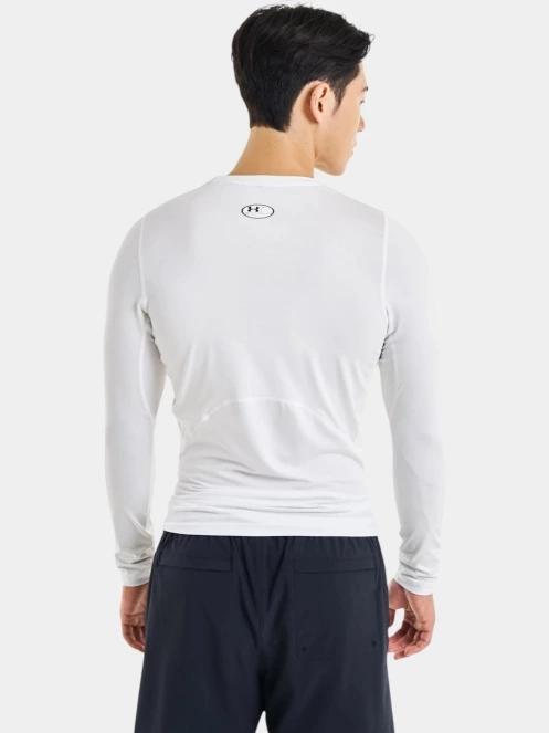 tricou cu maneci lungi, pentru sport pt. barbati Under Armour UA HG Armour Comp LS alb 3