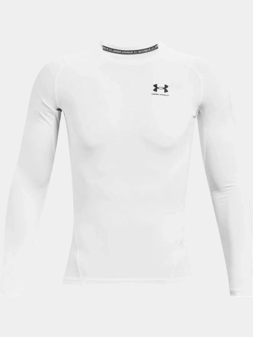 tricou cu maneci lungi, pentru sport pt. barbati Under Armour UA HG Armour Comp LS alb 7