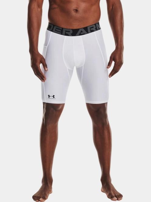 pantaloni de corp pt. barbati Under Armour UA HG Armour Lng Shorts alb 2