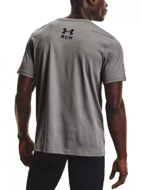 tricou cu maneci scurte pt. barbati Under Armour Ua Keep Run Weird Graphic Ss gri 3