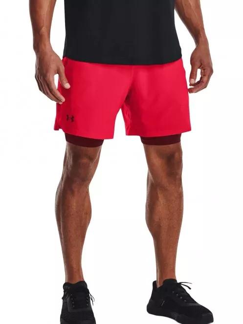 pantaloni scurti pentru sport pt. barbati Under Armour Ua Vanish Woven 2In1 Sts rosu 2