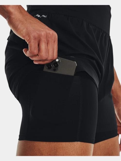 pantaloni scurti pentru sport pt. femei Under Armour Ua Launch Pro 2in1 Shorts negru 5