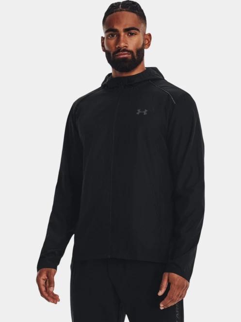 jacheta pentru alergare pt. barbati Under Armour Ua Storm Run Hooded Jacket negru 2