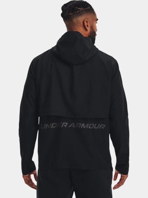 jacheta pentru alergare pt. barbati Under Armour Ua Storm Run Hooded Jacket negru 3