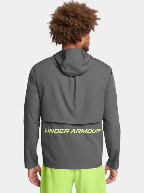 jacheta pentru alergare pt. barbati Under Armour Ua Storm Run Hooded Jacket gri 3