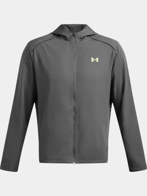 jacheta pentru alergare pt. barbati Under Armour Ua Storm Run Hooded Jacket gri 4