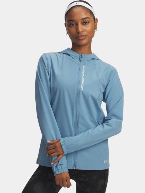 jacheta pentru alergare pt. femei Under Armour UA OutRun the Storm Jacket albastru 2