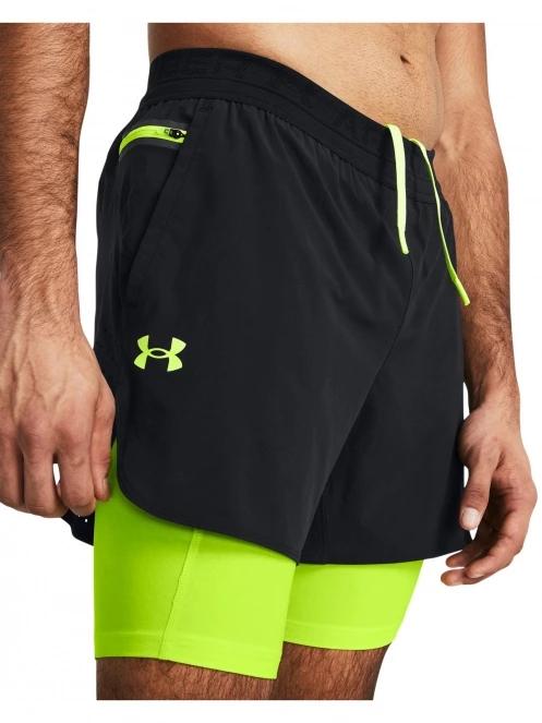 pantaloni scurti pentru sport pt. barbati Under Armour UA Peak Woven 2in1 Sts galben 5