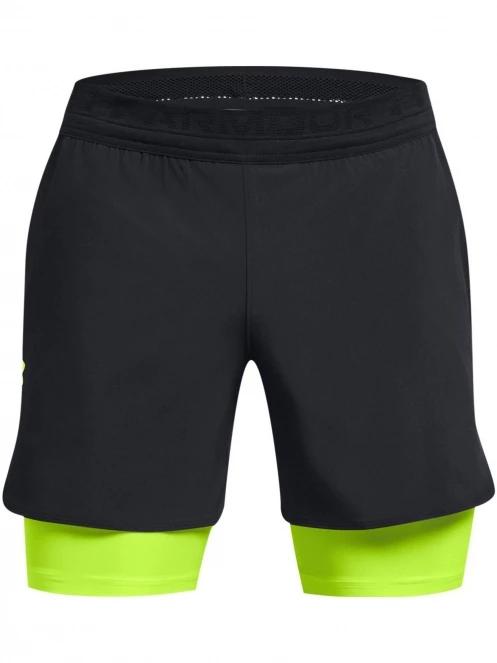pantaloni scurti pentru sport pt. barbati Under Armour UA Peak Woven 2in1 Sts galben 6