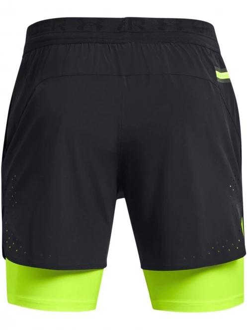 pantaloni scurti pentru sport pt. barbati Under Armour UA Peak Woven 2in1 Sts galben 7
