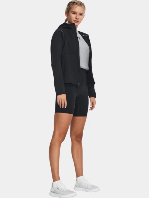 pulover cu gluga pt. femei Under Armour Unstoppable Fleece FZ negru 4
