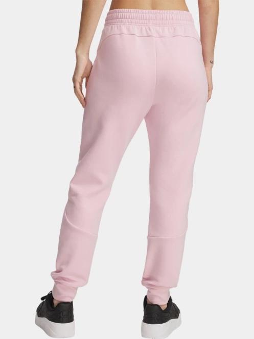 pantaloni de sport pt. femei Under Armour Unstoppable FLC Jogger roz 3