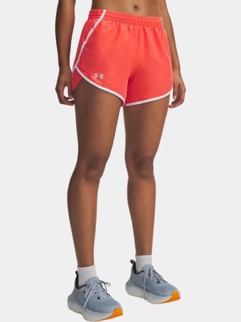 pantaloni scurti pentru sport pt. femei Under Armour UA Fly By 3'' Shorts rosu 2