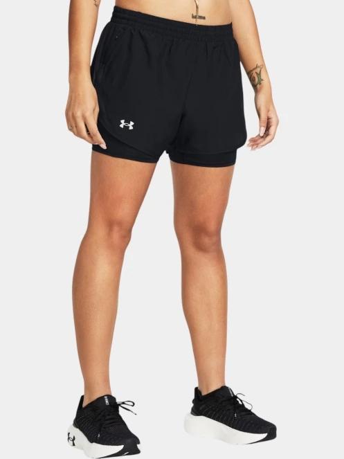 pantaloni scurti pentru sport pt. femei Under Armour UA Fly By 2-in-1 Shorts negru 2