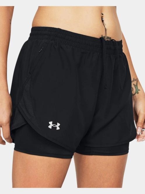 pantaloni scurti pentru sport pt. femei Under Armour UA Fly By 2-in-1 Shorts negru 5