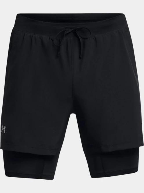pantaloni scurti pentru sport pt. barbati Under Armour UA Launch 5'' 2-IN-1 Shorts negru 6