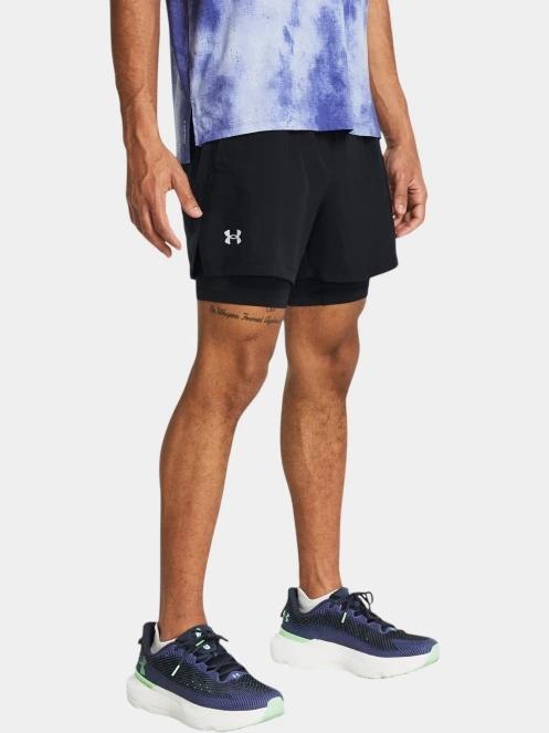 pantaloni scurti pentru sport pt. femei Under Armour UA Launch 5'' 2-in-1 Shorts negru 2