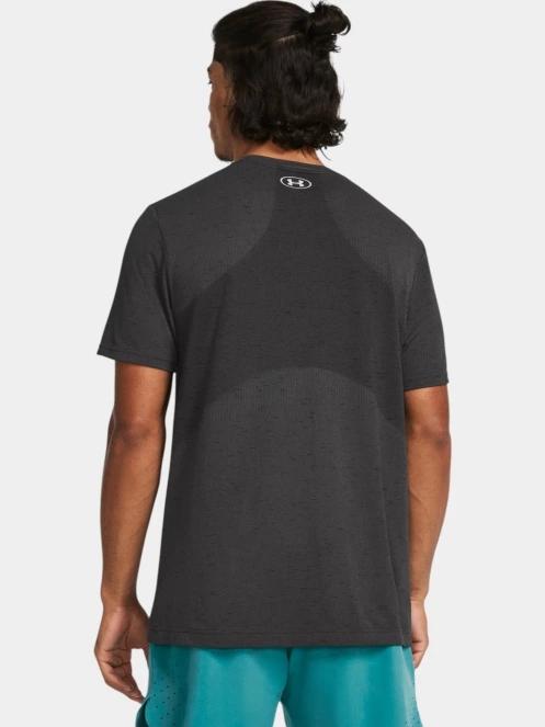 tricou pentru sport, cu maneci scurte pt. barbati Under Armour Vanish Seamless SS gri 3