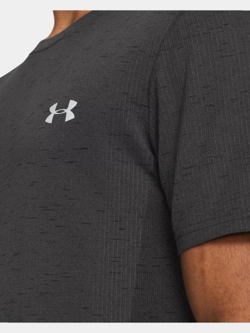 tricou pentru sport, cu maneci scurte pt. barbati Under Armour Vanish Seamless SS gri 4
