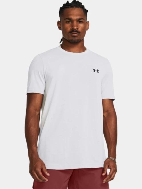 tricou pentru sport, cu maneci scurte pt. barbati Under Armour Vanish Seamless SS alb 2