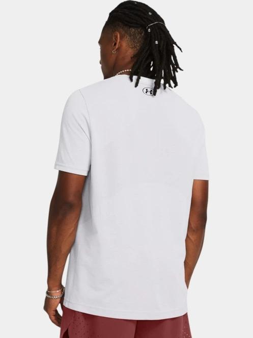 tricou pentru sport, cu maneci scurte pt. barbati Under Armour Vanish Seamless SS alb 3