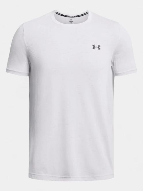 tricou pentru sport, cu maneci scurte pt. barbati Under Armour Vanish Seamless SS alb 6
