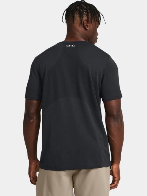 tricou pentru sport, cu maneci scurte pt. barbati Under Armour Vanish Seamless SS negru 3